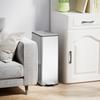 Trash Can 20L, Soft-Close Lid, Deodorant Compartment, Fingerprint-Proof, Stainless Steel, Silver