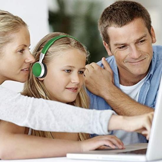 Bulk Classroom Headphones 10 Pack KW-N10G Wired Wholesale Student Computer Headphones for Kids in Classrooms Schools Libraries Class Set