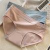 Женское хлопковое нижнее белье со средней талией, не показывающие трусики, мягкие дышащие, полностью закрывающие трусы, женские эластичные трусы