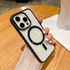 Акриловый прозрачный чехол Magsafe Magnetic Case для iPhone 16 15 14 11 12 13 Pro Max Mini X XR XS 7 8 Plus SE3 противоударный чехол