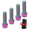 4 шт. M6*18 мм конические болты из титанового сплава для велосипеда, фиксированные винты для выноса горного велосипеда