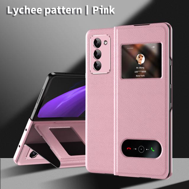 Бизнес противоударный складной кожаный чехол для Samsung Galaxy Z Fold4 Fold 4 Fold2 Fold3 5g Fold 3 2 Чехлы с защитой от царапин