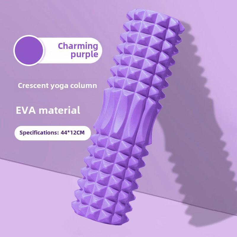 Ролик из пены EVA с полумесяцем и палочка для массажа йоги