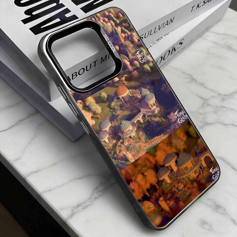 Game Tiny Glade Phone Case For iPhone 17,16,15,14,13,12,11 Plus,Pro Max,XS,Colorful Silver Black Cover