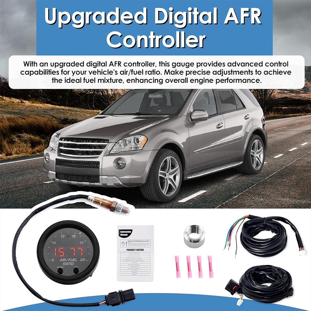 Wideband 02 UEGO Air Fuel Ratio Gauge Kit Ratio Gauge Fuel Ratio Gauge Sensor Wideband Afr Car