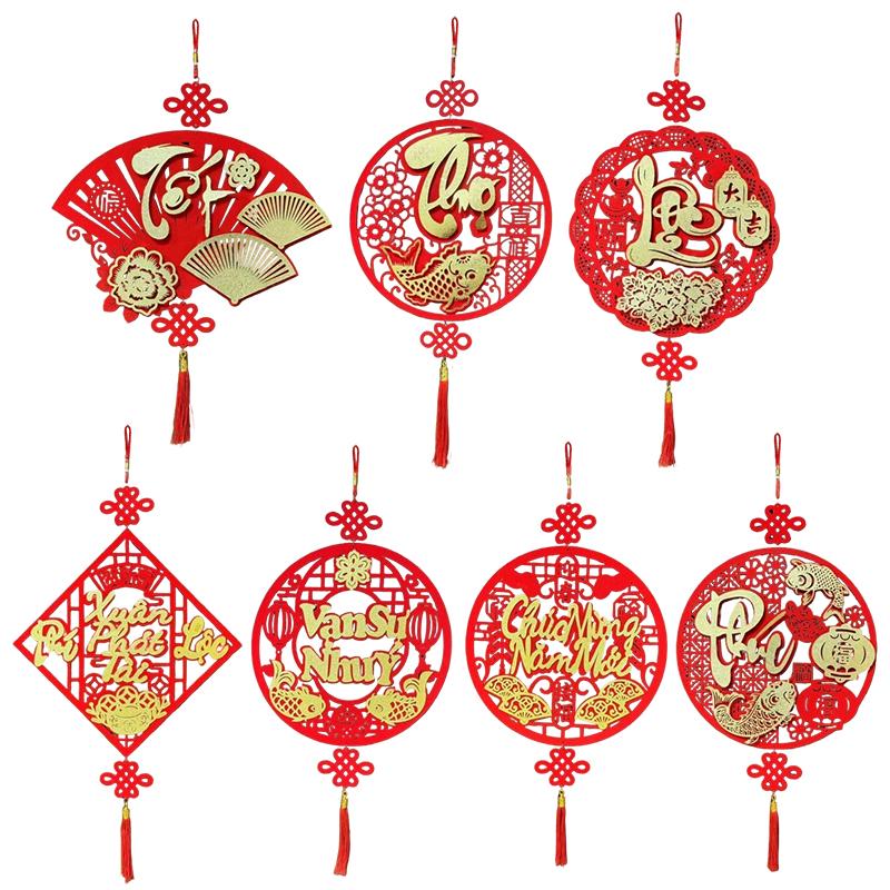 1 шт. Дизайн с кисточкой, Устанавливающий сцену, Благословляющий узор, Благоприятный кулон, Домашний декор, Изысканный, Разные стили