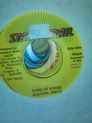 7-дюймовая пластинка KULCHA KNOX - King Of Kings SRT764131 Star Trail 1993 Ямайка Регги, Ска и Даб Б/у