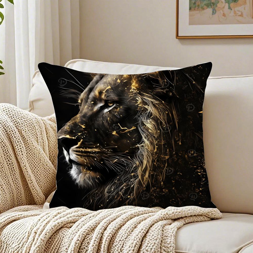 BBlack Gold Eagle Pillow Luxury Decor Cushion Cushion Cover Pillowcase Antidustmite living Room Sofa Decor Cushion Room
