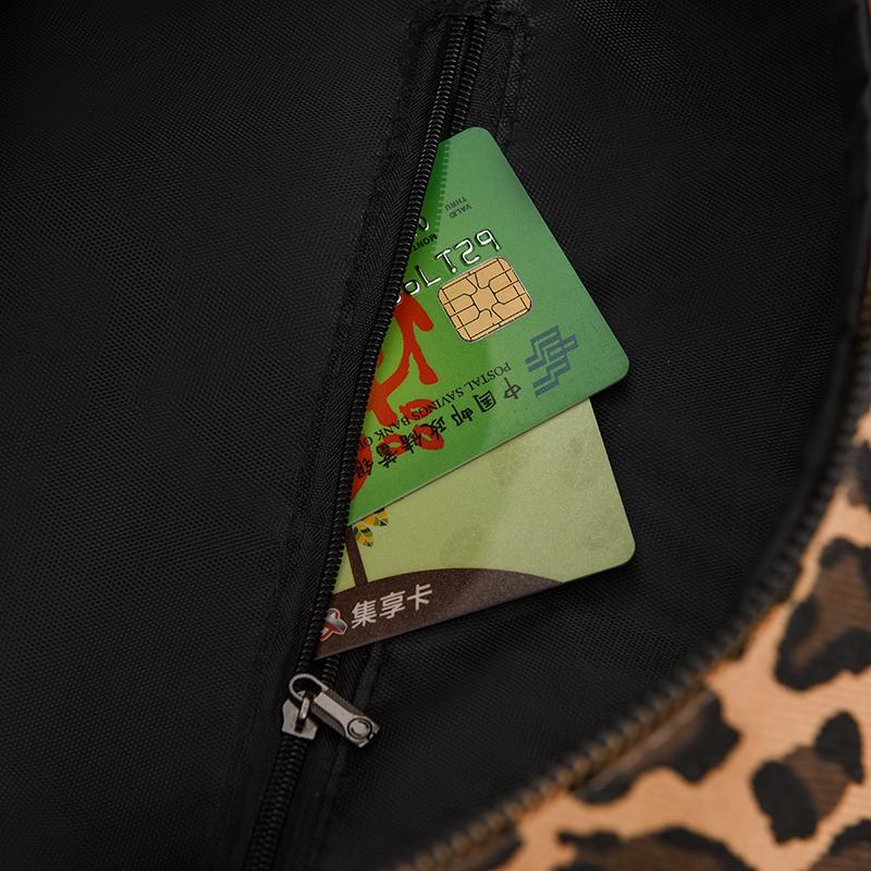 Сумка с леопардовым принтом, женский рюкзак, большой вместимости, дорожный рюкзак