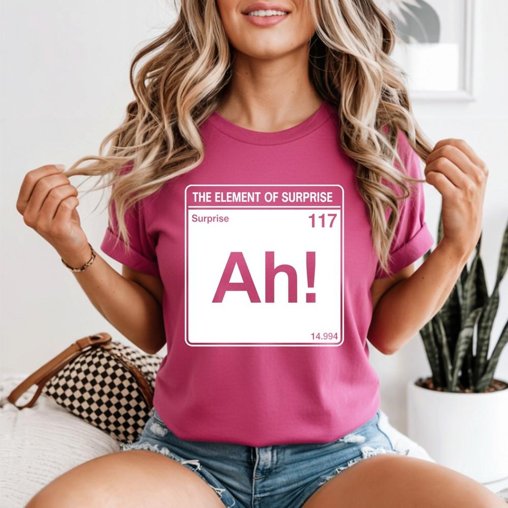Ah The Eleunisext Of Surprise Unisexs T Shirt Science Humor Periodic Table Tee