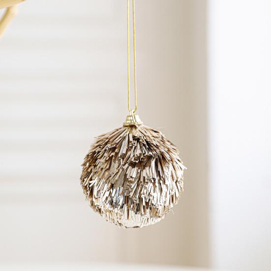 Блестящая мишура помпоны рождественское украшение пушистый помпон шар Рождество