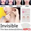 Sagit 40Pcs Locator Thin Facial Stickers Line Wrinkle Sagging V-Shape Face Lift Tape