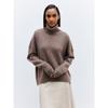 Autumn and Winter Women's Lapel Loose Casual Solid Colour Sweater