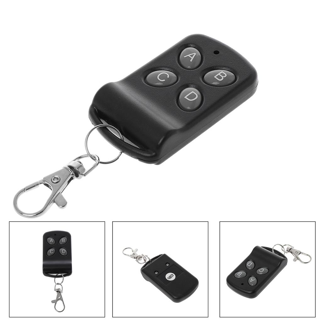 Remote Relays Receiver Transmitter 433Mhz 4 Channel Remote Control Duplicator Cloning Code Car Key for Garage Door Gate