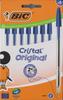 BIC Cristal Original, Шариковые ручки Синие Средний наконечник 1,0 мм, Набор из 8 штук