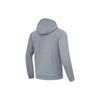 Li-Ning Серия Fitness однотонный трикотажный кардиган с капюшоном мужская толстовка Shadow-Gray AWDU127-5