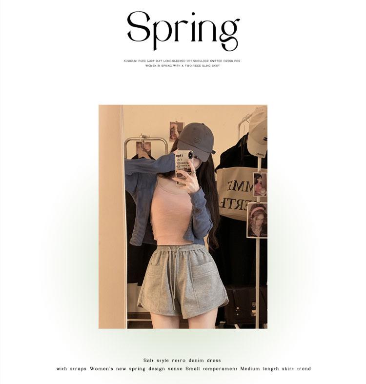 2025 Summer A-line High Waist Slimming Hot Pants for Women