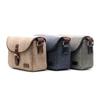 Casual Campus Style Camera Bag for DSLR Cameras, Waterproof Shoulder Bag PU+Canvas Pouches Cushioned Interior for School