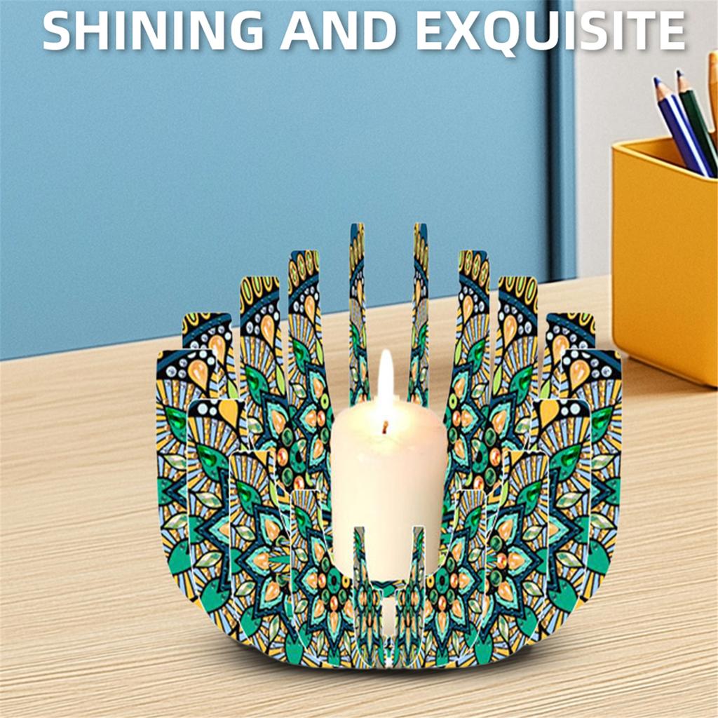 Наборы для алмазной мозаики своими руками Держатель для свечи Алмазная живопись Подсвечник Набор для ароматерапии и домашнего декора