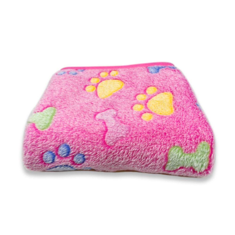 Fluffy Soft Warm Bone Pattern Dogs Plush Pet Blanket Winter Quilt Fleece Blanket Flannel Blanket