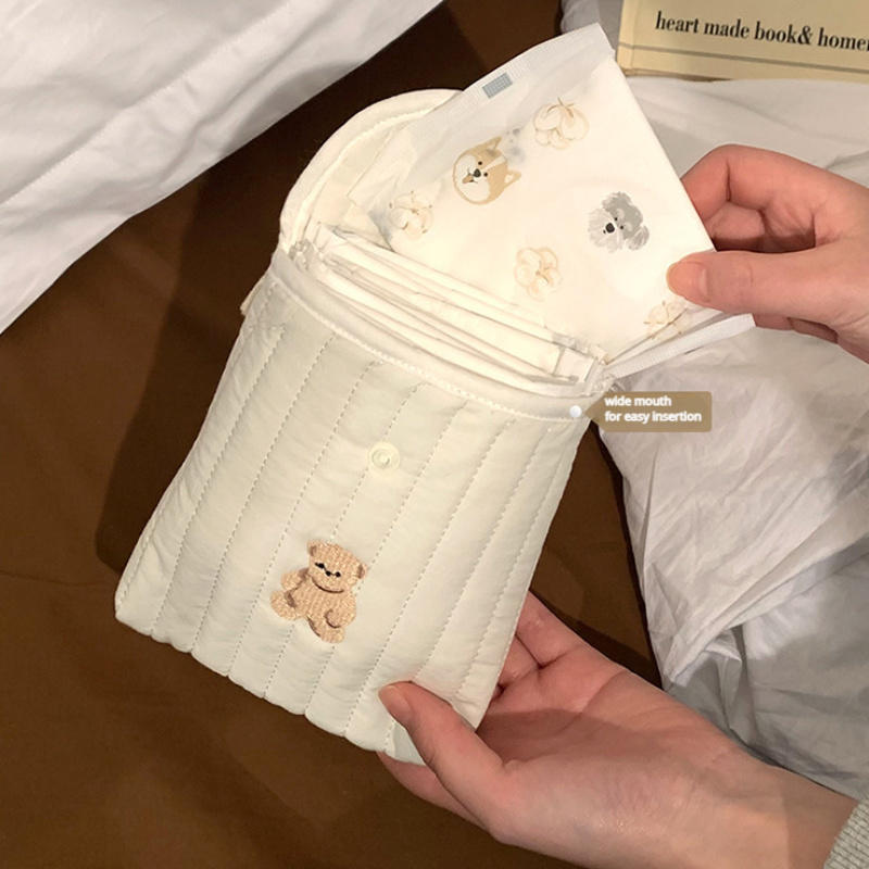 Милые гигиенические салфетки, сумка для хранения менструальных полотенец, портативная мини-сумка для хранения тампонов для студентов, ежемесячная сумка для хранения