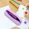 Cute Fashion Pencil Bag Colorful Silicone Pencil Case Stationery Storage Pouch Student School Supplies