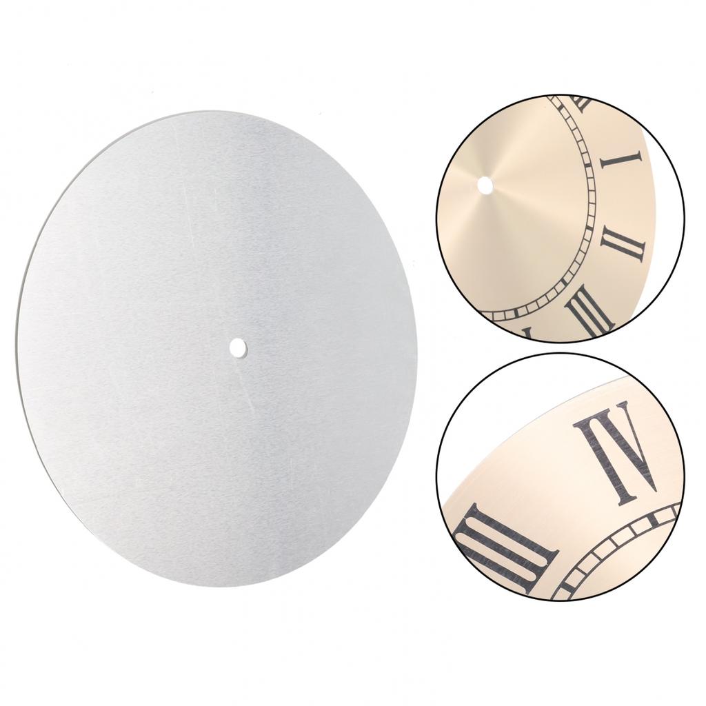 Алюминиевый циферблат часов DIY плоский профиль золотой фон снаружи 243MM