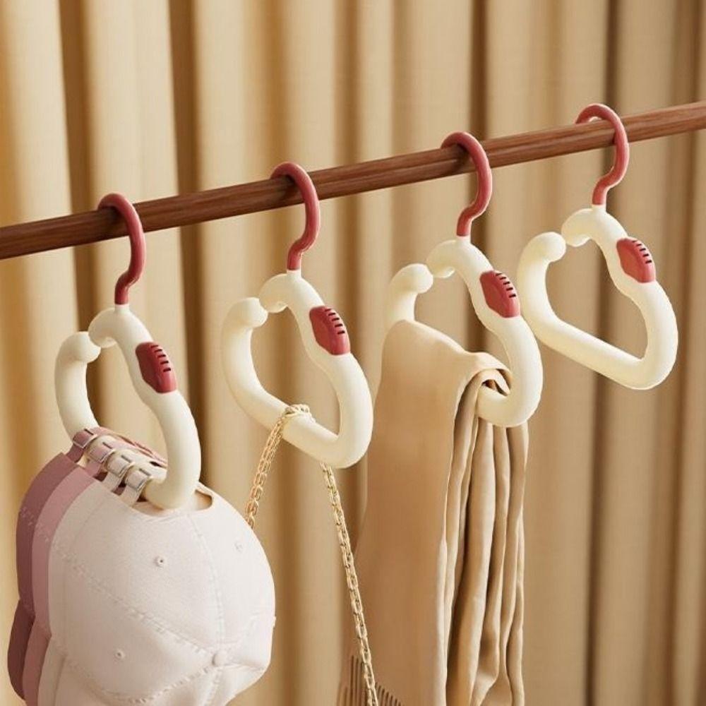 2PCS Plastic Aroma Cloud Hook Colorful Hat Storage Hanger Bag Hanging Rack  Home Use