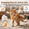 Large Catnip Cat Toy Set: 6 Durable Cotton Swab-Shaped Teething Sticks for Indoor Fun and Teeth Cleaning.