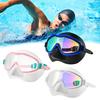 Kids Swim Goggles with Nose Cover Anti-Fog UV Protection Diving Face Guard Wide-Angle Lens No Leak Pool Goggles for Kids Age 3-15