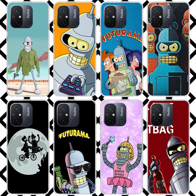 Cartoon F-Futuramas Phone Case for Xiaomi Redmi 14C 13C 13 12C 12 10C 10 10A 9C 9 9A 9T 8 8A 7 7A 6 Pro 6A K70 K40 Soft Fundas