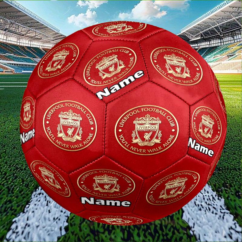 Custom Name Personalized Liverpool F.C-A Print Size 5 Soccer Ball Training & Match Football, for Team, Kicking, Gift for Football Enthusiasts