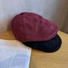 Vintage Solid Color Hat Women Polyester Material Sun Protection Fit Adjustable