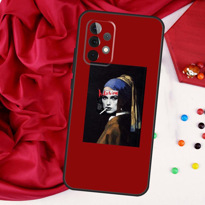 Красная Эстетика Рисунки Искусство Для Samsung Galaxy A56 A36 A26 A16 A05 A06 A22 A32 A52 A54 A34 A14 A55 A15 A53 A33 A35 Чехол