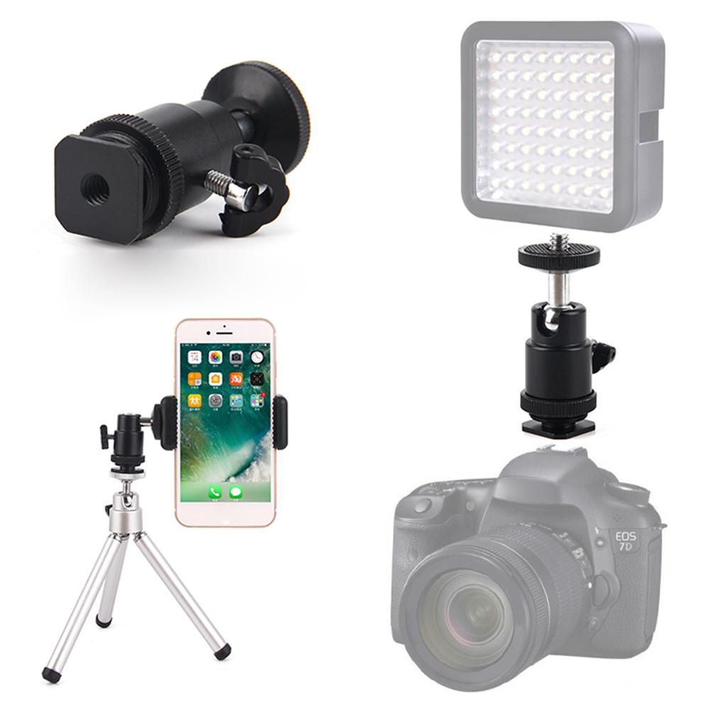 Универсальный держатель-клипса для мобильного телефона, крепление с винтом 1/4 дюйма и горячим башмаком, клипса для телефона, штатив, монопод, подставка для iPhone Samsung Xiaomi