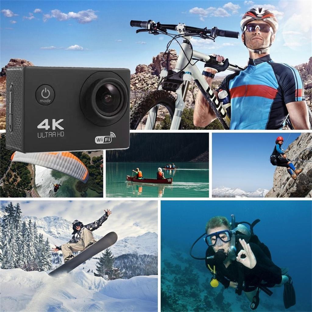New Action Camera Ultra HD 4K WiFi 2 Inch 170D Underwater Waterproof Helmet Video Recording Sport Cam