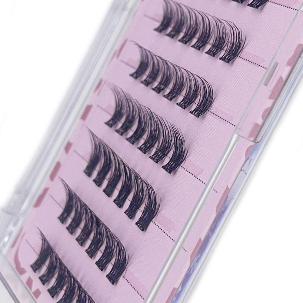 Пучки накладных ресниц самоклеящиеся с предварительно нанесенным клеем для начинающих