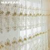 1 шт. NAPEARL Европейский стиль роскошная трехмерная вышивка прозрачный тюль занавеска для гостиной спальни украшение окна домашний декор
