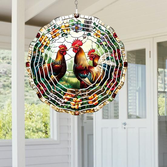 Dragonfly Wind Spinner Bird Kinetic Spinner Hanging Animated Wind Spinner