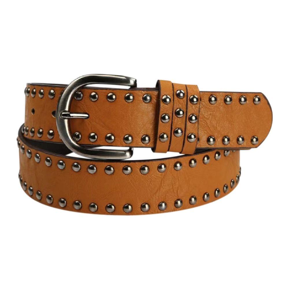 Роскошный брендовый дизайн, пояс с пряжкой, готический кожаный ремень, женский ремень для платья, пояс с заклепками