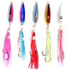 Anopono Tairaba Metal Jig Octopus 5 Taguri Lead Replacement with Luminous for Bottom Fishing Bait, Colors/5-Piece Set, Hooks, Inchiku, 11.5cm, 120g,
