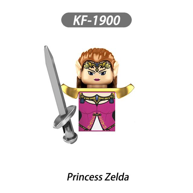 WM6053 Игра Легенда о Зельде Мультяшная Связанная Принцесса Мини-Кубики Фигурка Действия Сборная Игрушка Строительные Блоки Детская Модель Подарки