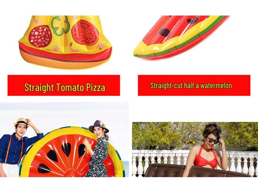 Высококачественные радужные кольца, пицца, арбуз и ананас - надувные матрасы - доступны различные модели