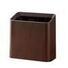 ETRAVEL Stylish 12L Dust Imitation Slim Trash Bag Living Office Box, Scandinavian, Wooden, Can, Invisible, Square, Kitchen, Room, Washroom, (Brown)