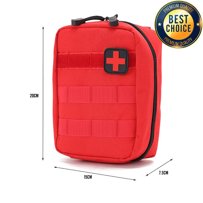 Тактическая многофункциональная поясная сумка для улицы MOLLE Медицинский аварийный комплект Портативный набор для выживания Подсумок для аксессуаров Камуфляжная тренировочная сумка