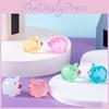 Adorable Glow In The Dark Miniature Pig Resin Desk Ornament For Fairy Garden