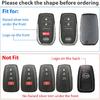 Heavy Metal Key Fob Cover, Compatible With Toyota Tundra   2024 2025, Fit For Corolla Cross Venza Sequoia Etc, Zinc Alloy Fob Case With Carbon Fiber