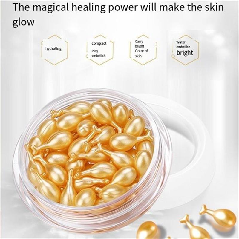 Фуллереновая плацента, эссенция для омоложения кожи, отбеливает, сужает поры и уменьшает морщины, увлажняющая сыворотка для лица, капсулы