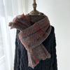 New Plaid Scarf Women's Imitation Cashmere Fringed Shawl Autumn and Winter Warm and Thickened Scarf Elegant Casual Scarf for Women