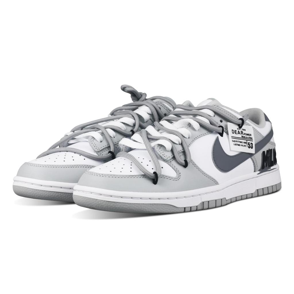 Nike Кроссовки Dunk Graffiti с амортизацией, износостойкие, низкие, для скейтбординга, мужские, бело-серые DD1391-103(Команда58-)